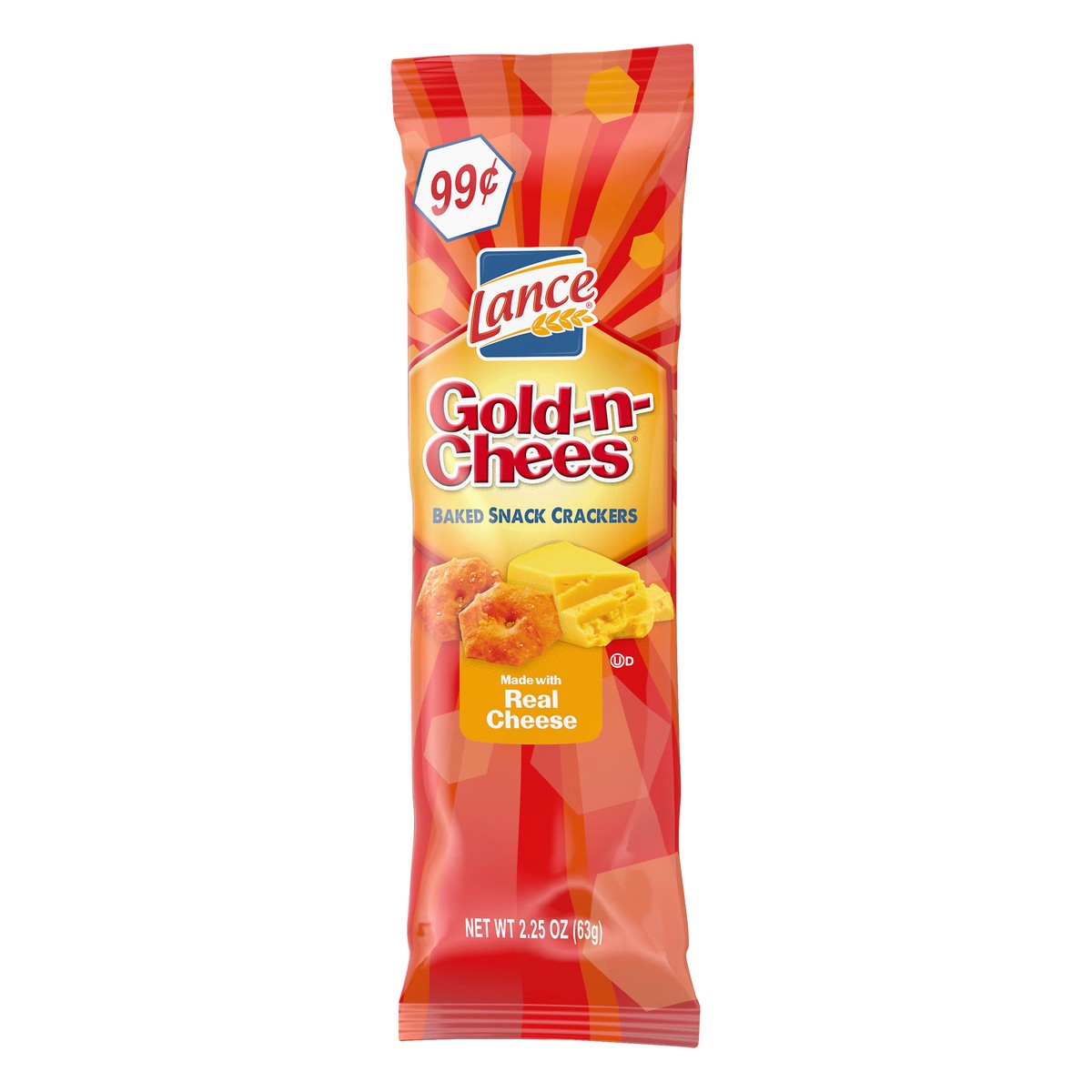 slide 8 of 10, Lance Gold-N-Chees Baked Snacked Crackers, 2.75 oz
