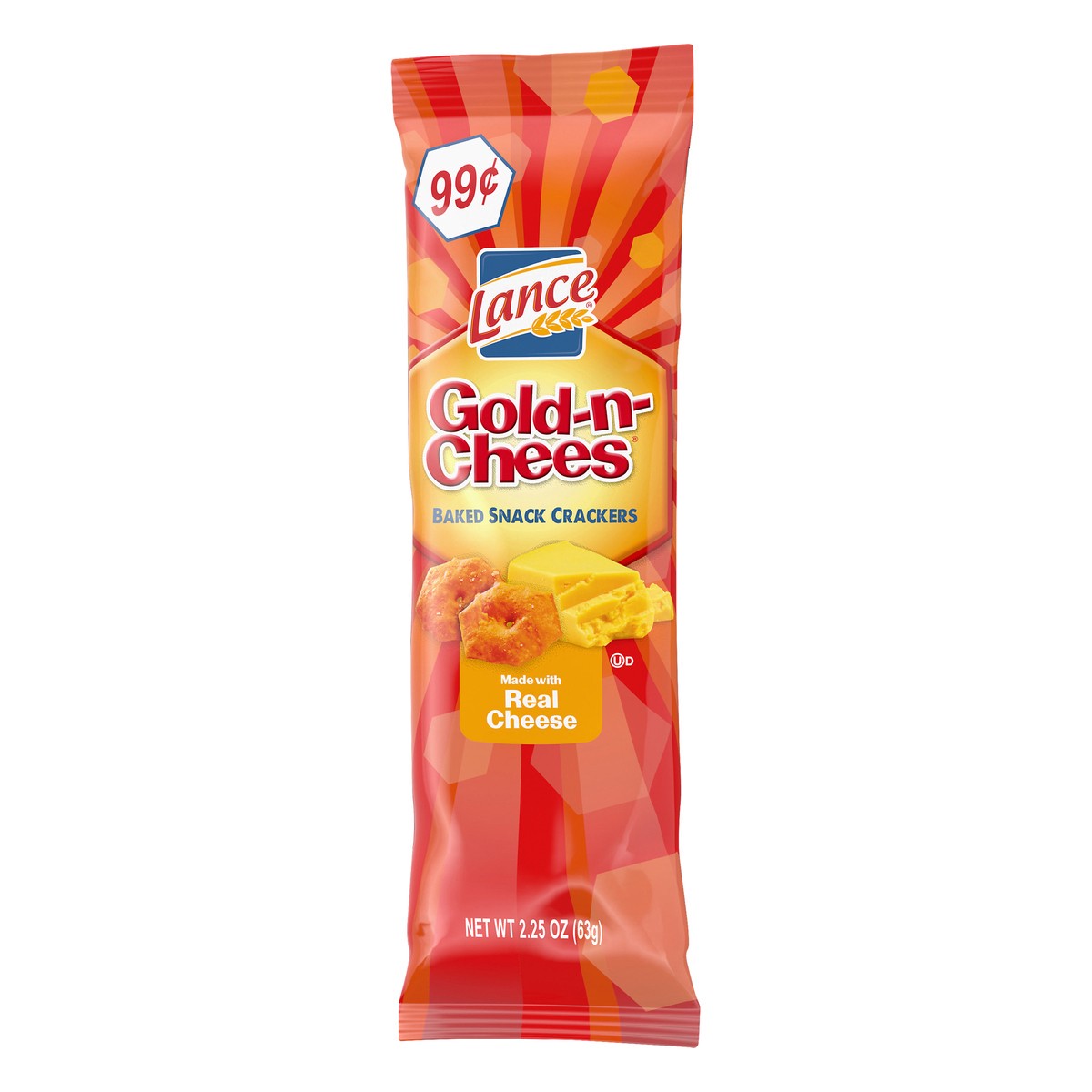 slide 10 of 10, Lance Gold-N-Chees Baked Snacked Crackers, 2.75 oz