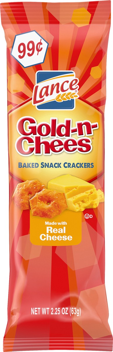 slide 4 of 10, Lance Gold-N-Chees Baked Snacked Crackers, 2.75 oz