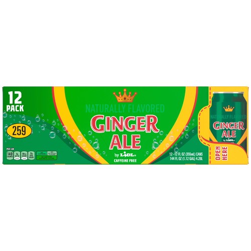 slide 1 of 1, ginger ale, 12 ct; 12 fl oz