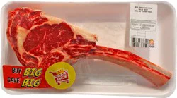 Joe V's Beef Tomahawk Steak Value Beef Bone-in Extra Thick