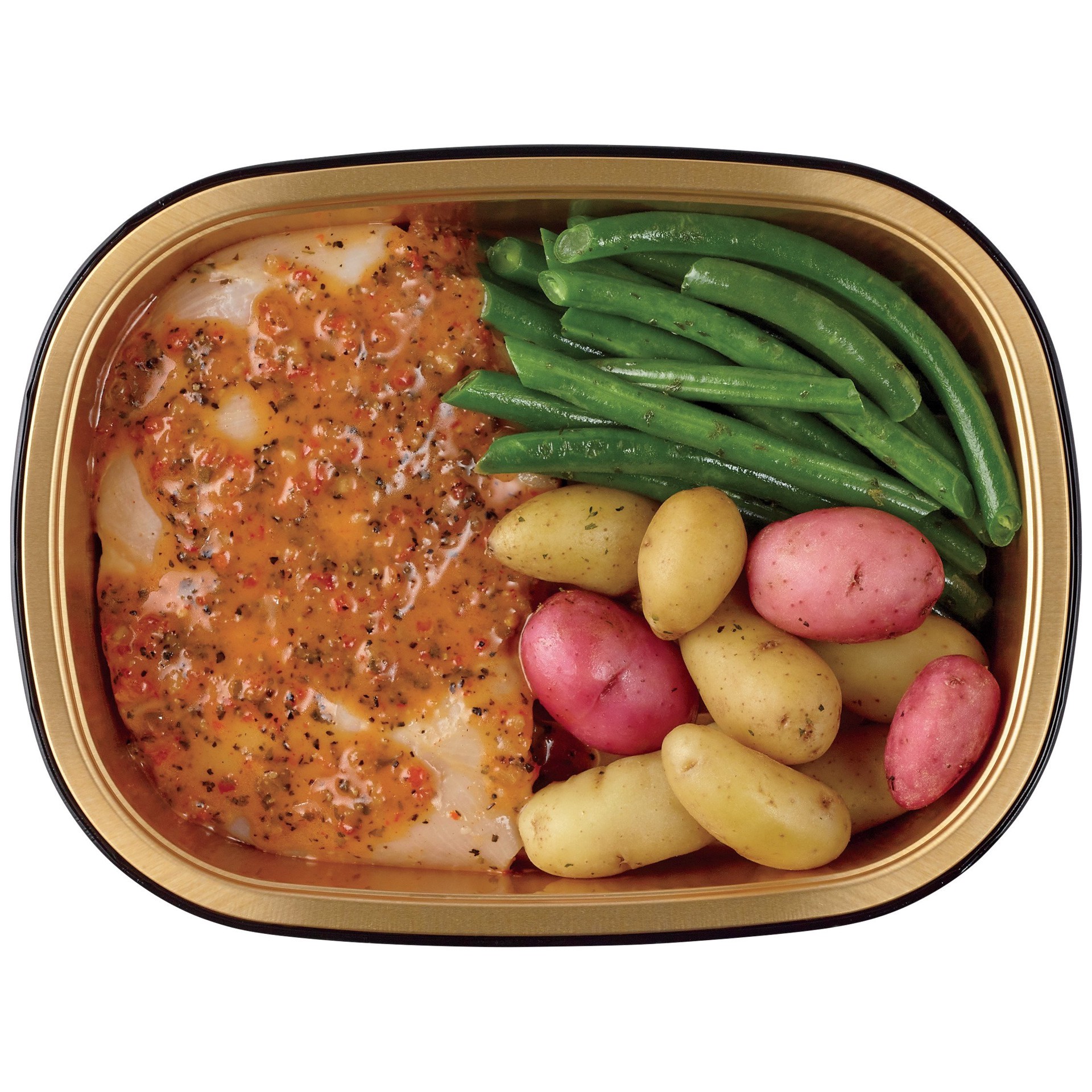 slide 1 of 1, Meal Simple by H-E-B Southwest-Style Chicken Breast, Potatoes & Green Beans, per lb