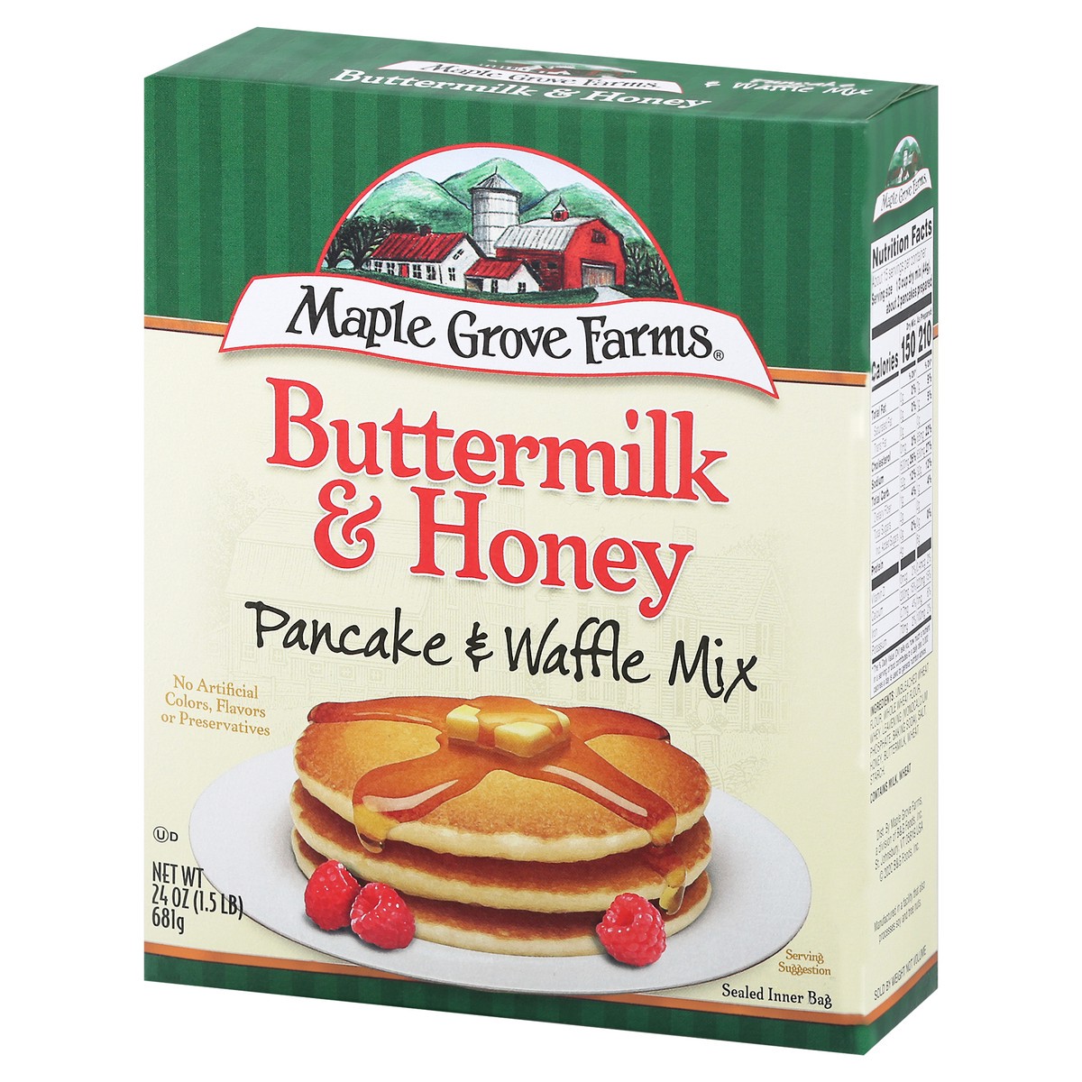 slide 9 of 9, Maple Grove Farms Buttermilk & Honey Pancake & Waffle Mix 24 oz, 24 oz