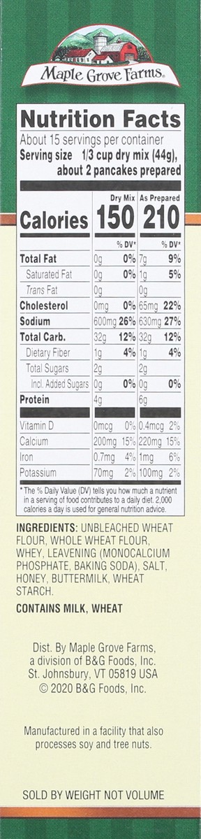 slide 2 of 9, Maple Grove Farms Buttermilk & Honey Pancake & Waffle Mix 24 oz, 24 oz