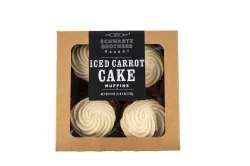 Schwartz Brothers Bakery Iced Carrot Cake Muffins 4 Count