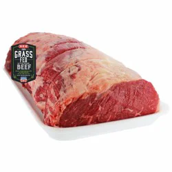 H-E-B Grass Fed Beef Ribeye Roast Boneless Whole 7 Ribs, USDA Choice