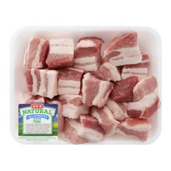 H-E-B Natural Cubed Pork Belly