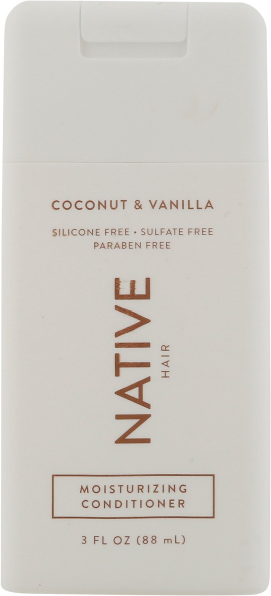 slide 6 of 9, Native Moisturizing Conditioner, Coconut & Vanilla, Sulfate Free, for Women and Men, Travel-sized, 3 oz, 3 fl oz