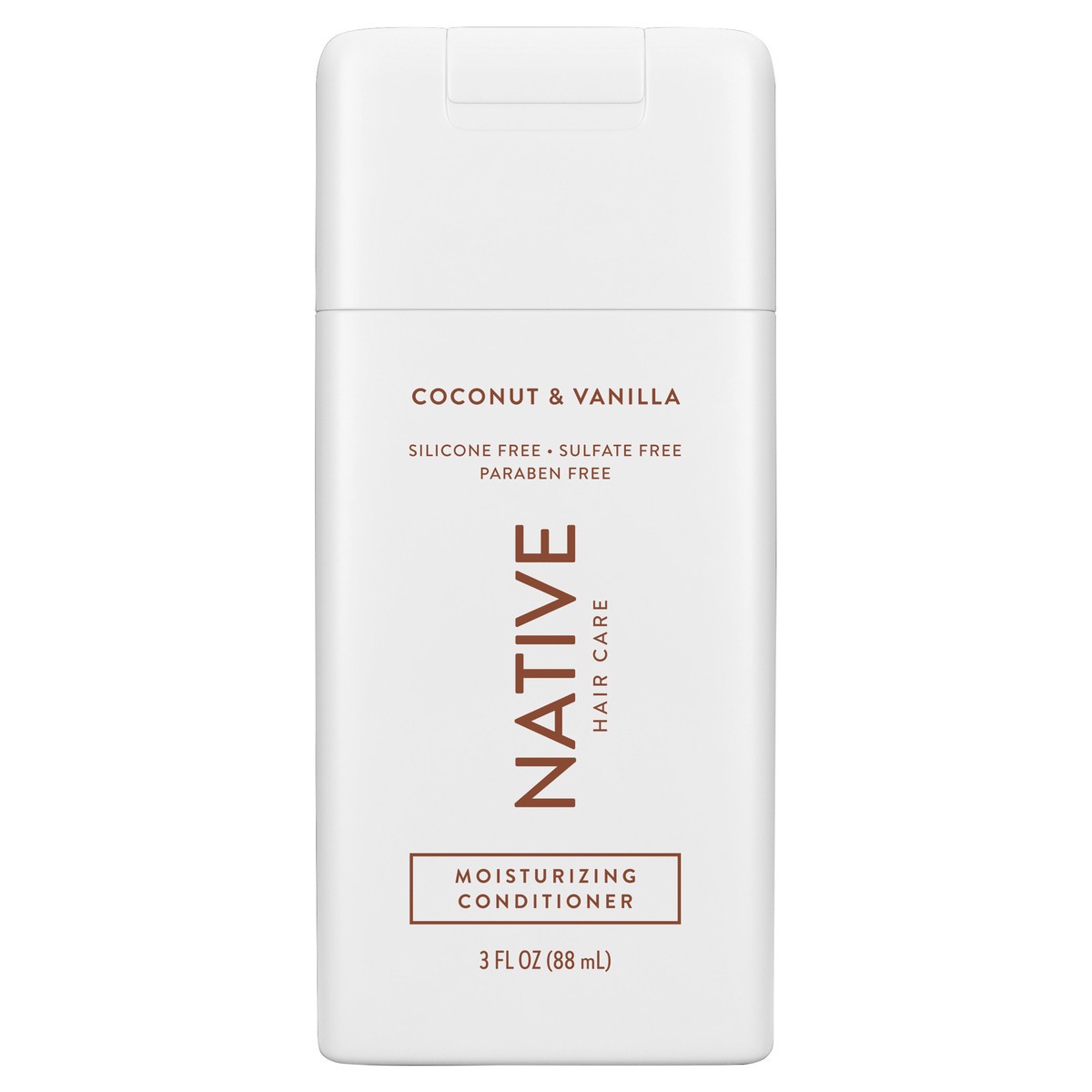 slide 1 of 9, Native Moisturizing Conditioner, Coconut & Vanilla, Sulfate Free, for Women and Men, Travel-sized, 3 oz, 3 fl oz