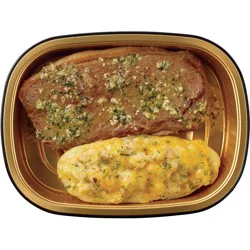 Meal Simple by H-E-B Beef Petite Sirloin Steak & Loaded Potato Boat
