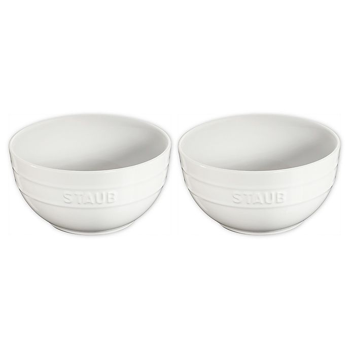 slide 1 of 1, STAUB Ceramics Universal Bowl Set - White, 2 ct