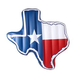 Floatopia Texas Shaped Inflatable Pool Lounge