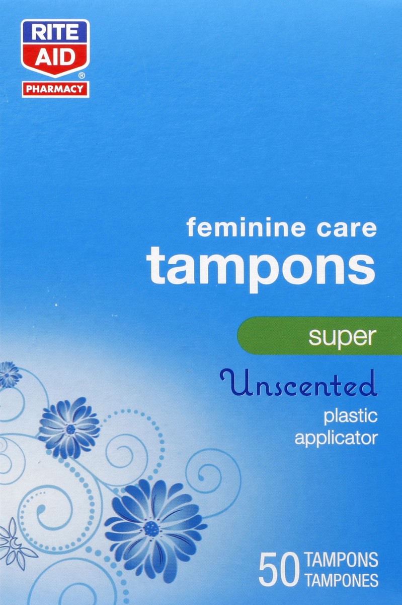 slide 3 of 6, Rite Aid Ra Tampon Super Uns, 50 ct