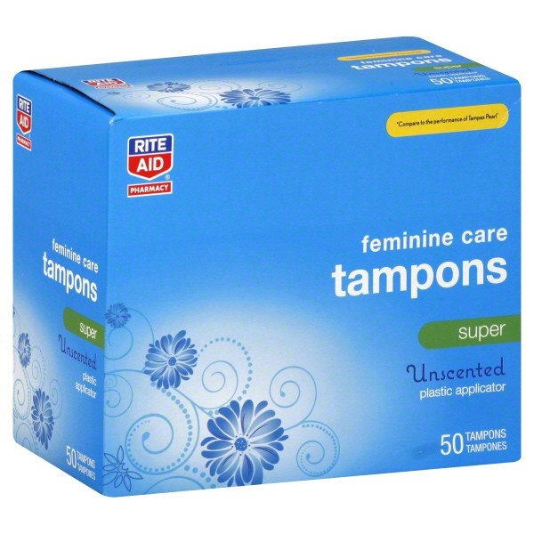 slide 1 of 6, Rite Aid Ra Tampon Super Uns, 50 ct