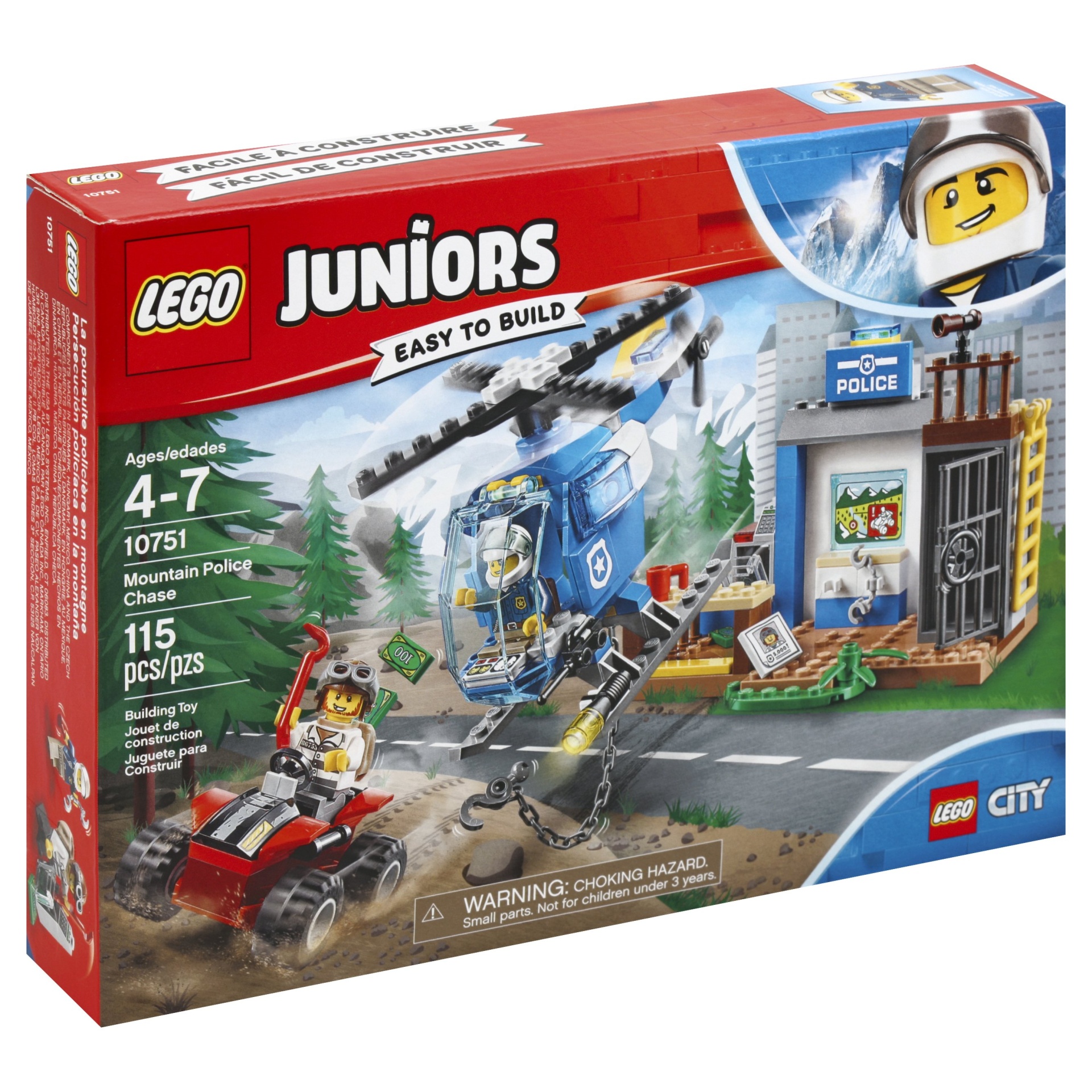 slide 1 of 4, LEGO Juniors Mountain Police Chase, 1 ct