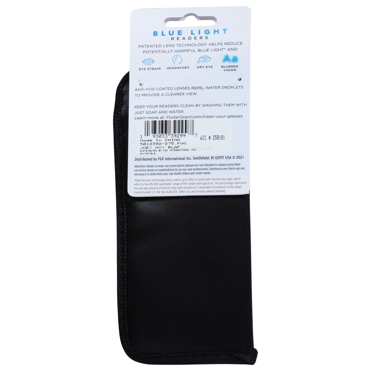 slide 3 of 11, Foster Grant +2.75 Joey NVY BLAF Blue Light Readers 1 ea, 1 ct