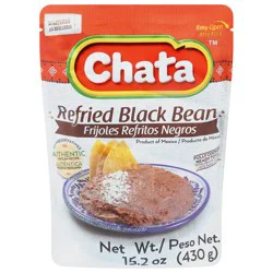 Chata Refried Black Beans 15.2 oz