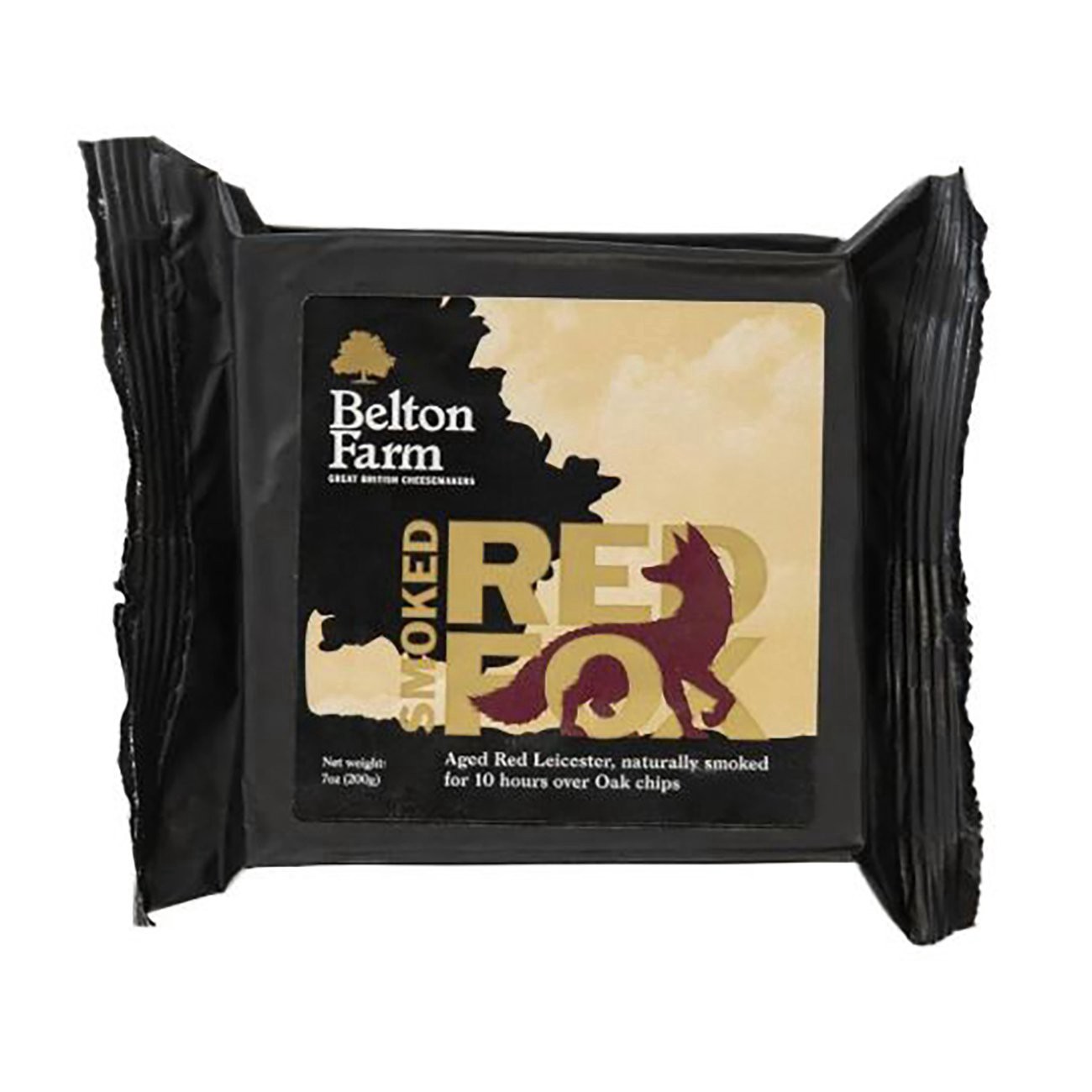 slide 1 of 1, Belton Farms Smoked Red Fox Cheddar Cheese, 7 oz