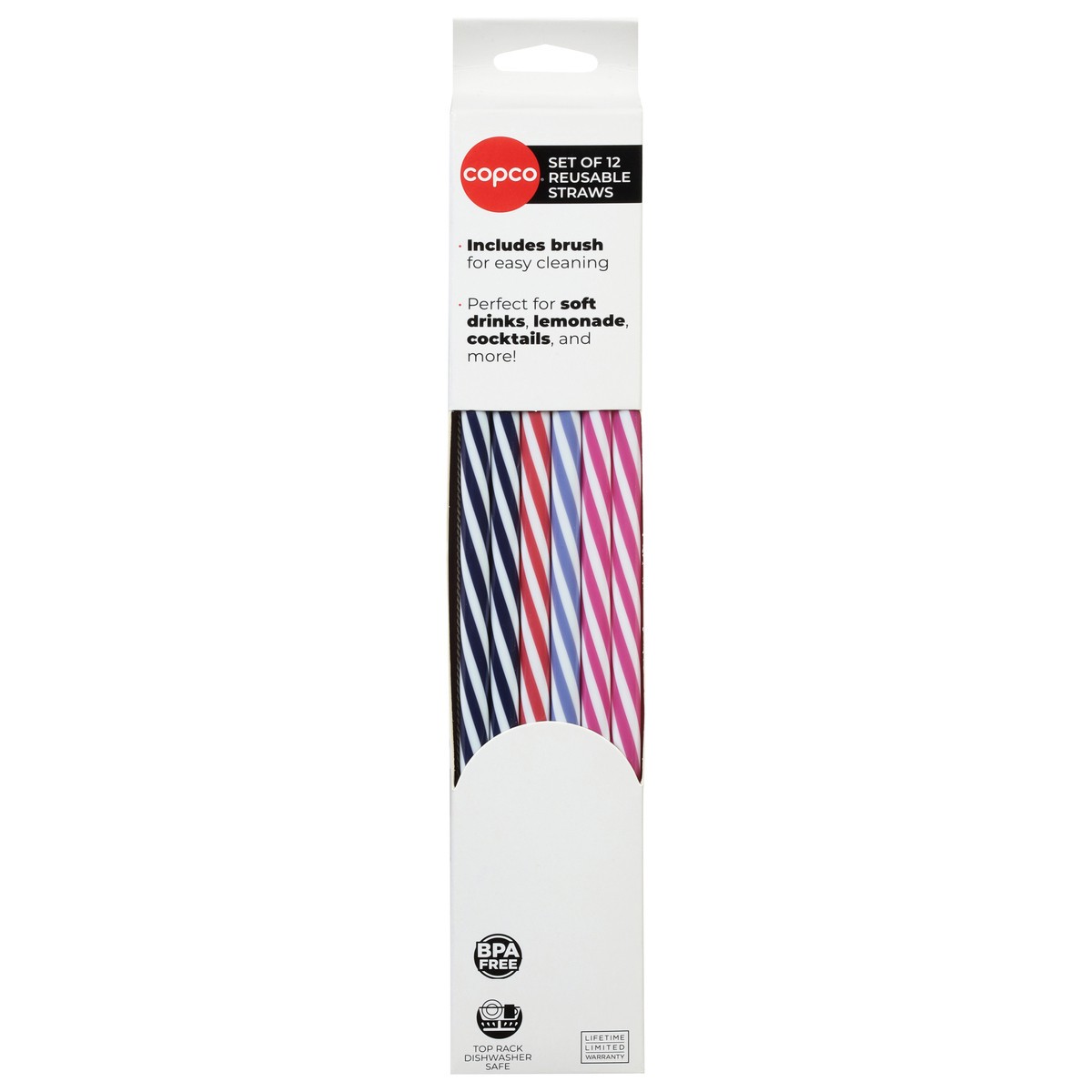 slide 10 of 12, Copco Reusable Straws 12 ea, 12 ct