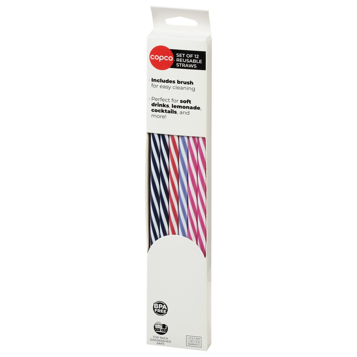 slide 2 of 12, Copco Reusable Straws 12 ea, 12 ct