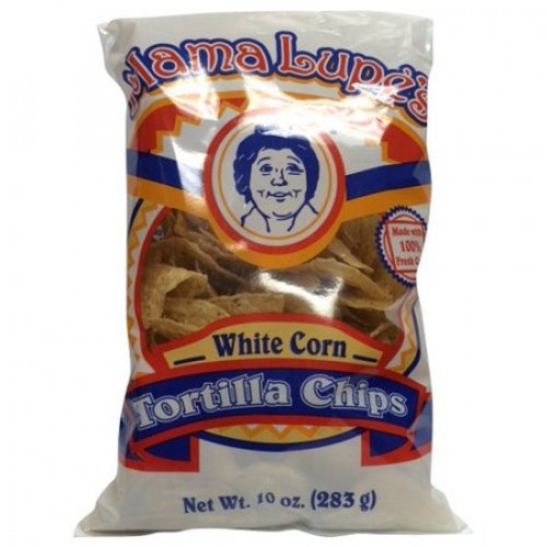 slide 1 of 1, Mama Lupe's White Corn Tortilla Chips, 10 oz