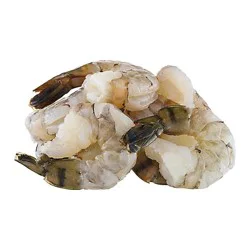 Great American Seafood Raw Headless & Shell-On Ez Peel White Shrimp