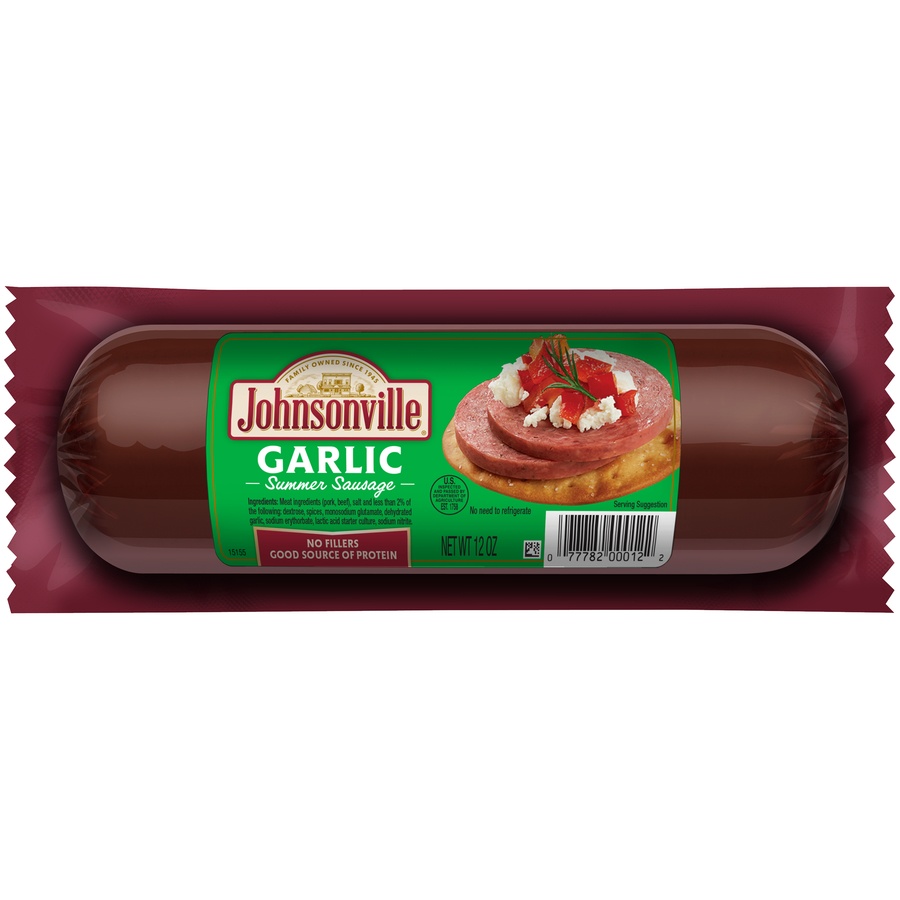 Johnsonville Garlic Summer Sausage Chub Shipt