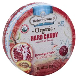 Torie & Howard Organic Pomegranate & Nectarine Hard Candy, 2 oz