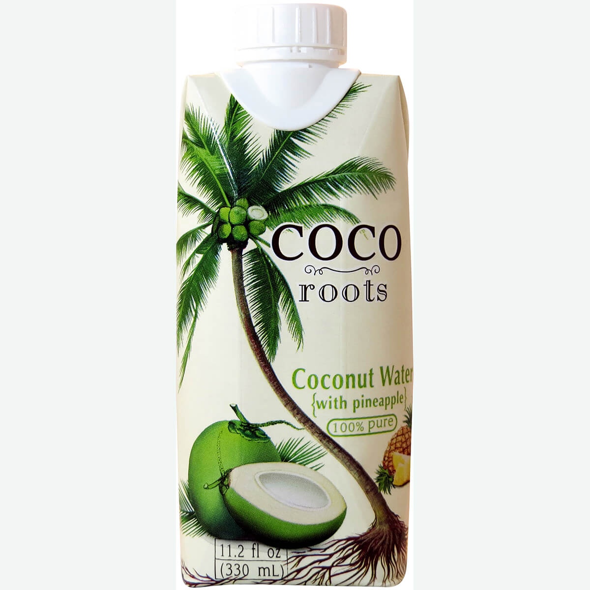 slide 1 of 1, Coco Roots Pure Coconut Water Pineapple, 1 ct