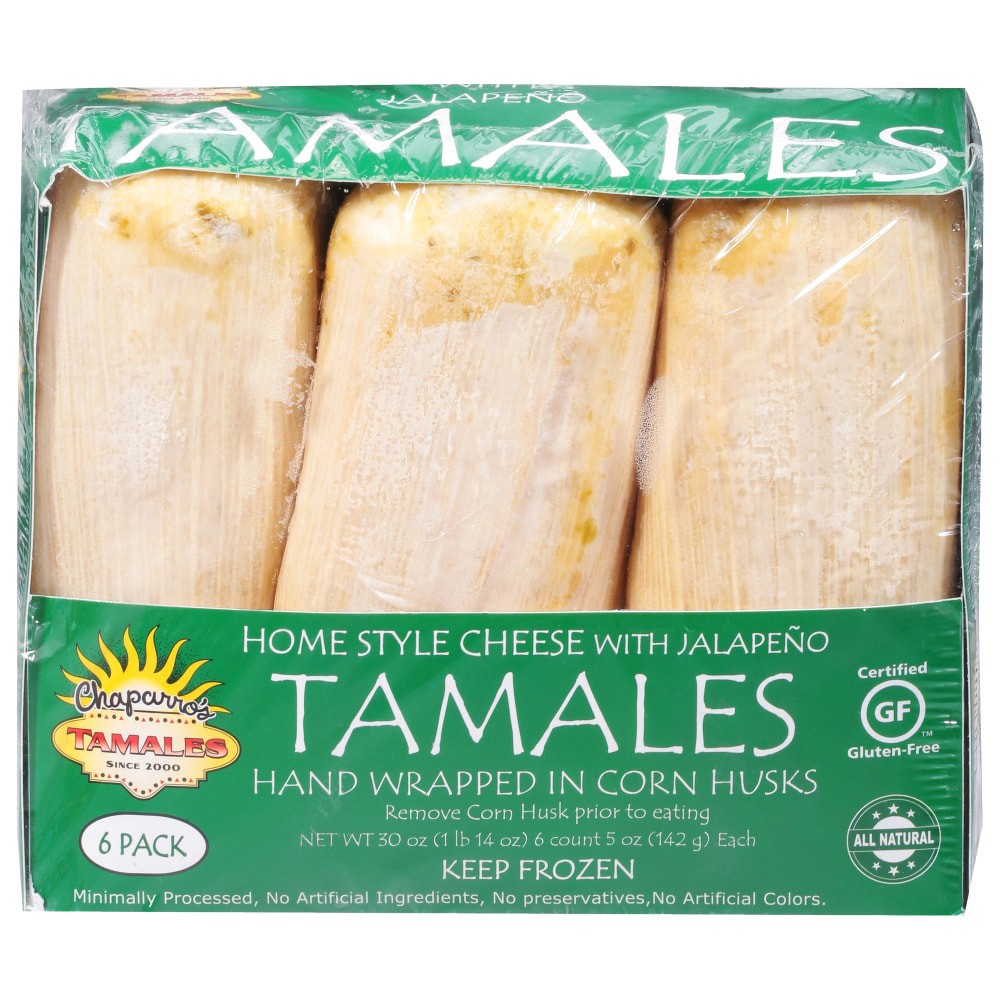 slide 2 of 2, Chaparros Tamales Jalapeno And Cheese - 30 Oz, 30 oz