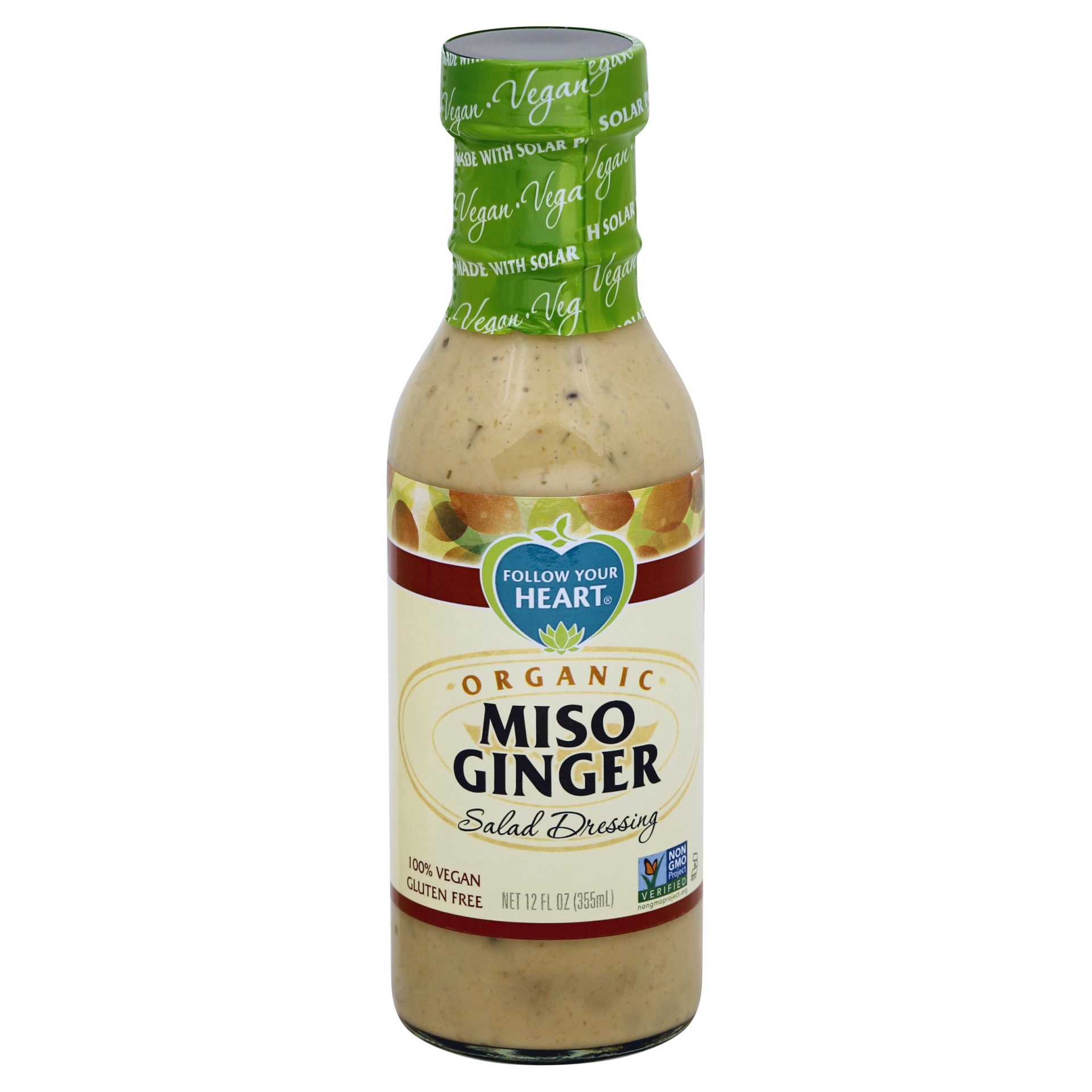 slide 1 of 1, Follow Your Heart Organic Miso Ginger Salad Dressing, 12 oz