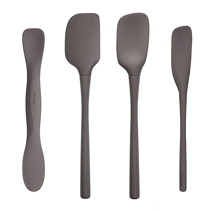 slide 1 of 3, Tovolo Silicone Spatula Set - Grey, 4 ct