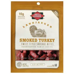 Dietz & Watson Sausage Bites, Smoked Turkey, landjaeger, Swiss Style