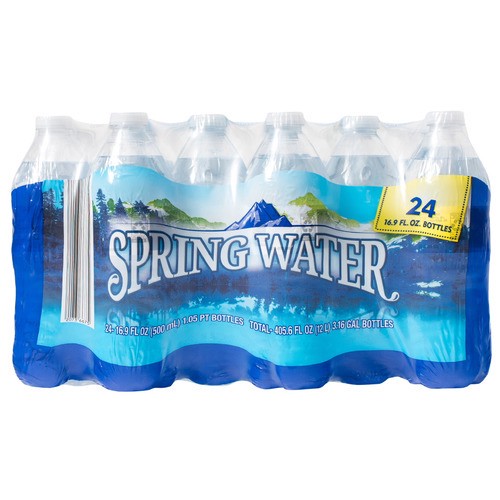 slide 1 of 1, spring water, 24 ct; 16.9 fl oz