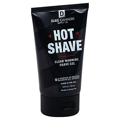 slide 1 of 3, Duke Cannon Hot Shave Clear Warming Shave Gel, 4.5 oz