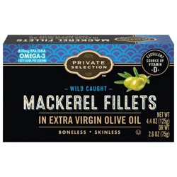 Private Selection Wild Caught Mackerel Fillets In Extra Virgin Olive Oil