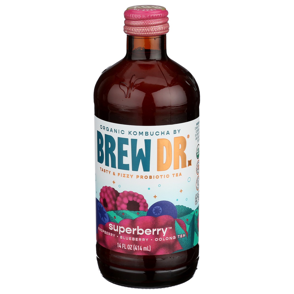 slide 6 of 9, Brew Dr. Brew Dr Kombucha Superberry - 14 fl oz, 14 fl oz