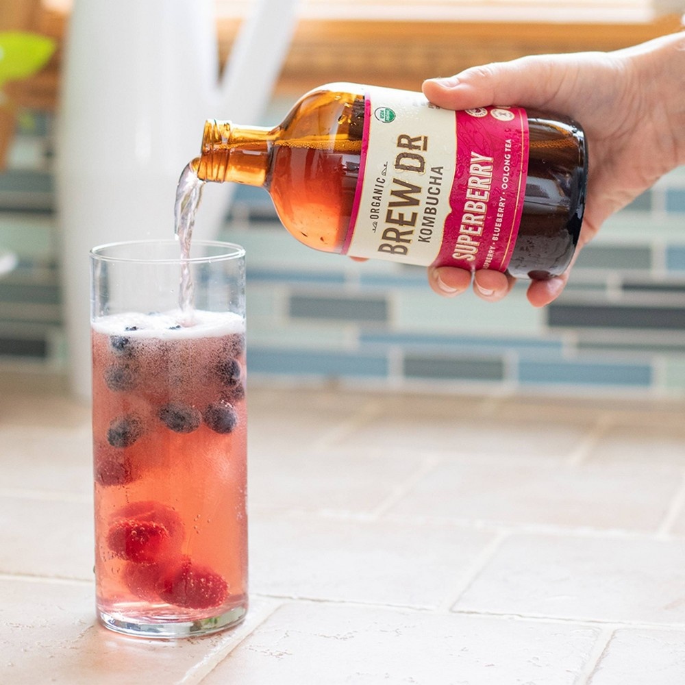 Brew Dr. Kombucha Organic Superberry Kombucha 14 fl oz Shipt
