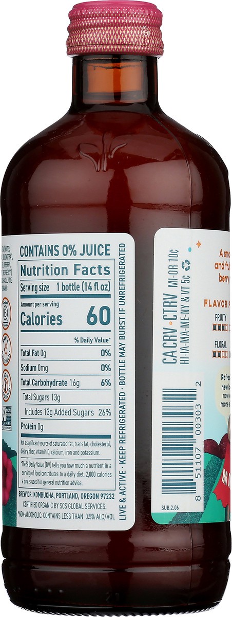 slide 4 of 9, Brew Dr. Brew Dr Kombucha Superberry - 14 fl oz, 14 fl oz