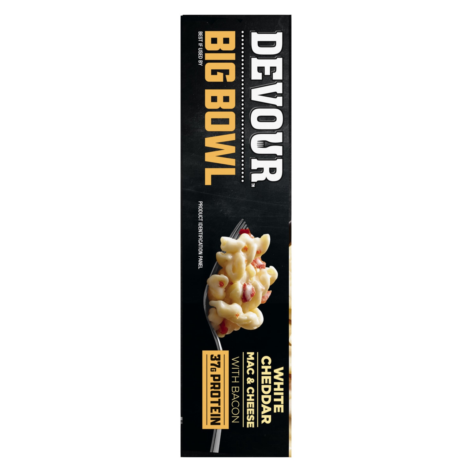 slide 6 of 8, DEVOUR Big Bowl White Cheddar Mac & Cheese with Bacon, 14 oz Box, 14 oz