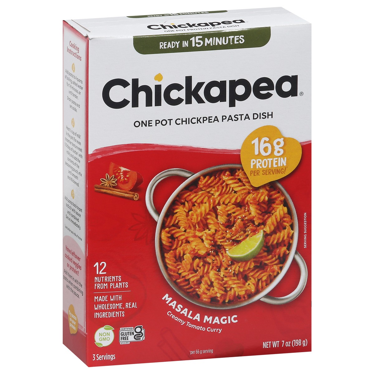 slide 3 of 9, Chickapea Masala Magic Pasta Dish 7 oz, 7 oz