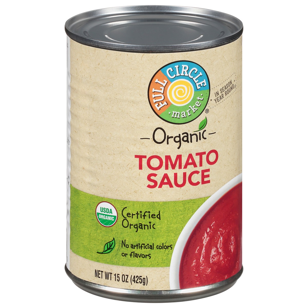 slide 8 of 16, Full Circle Market Organic Tomato Sauce 15 oz, 15 oz