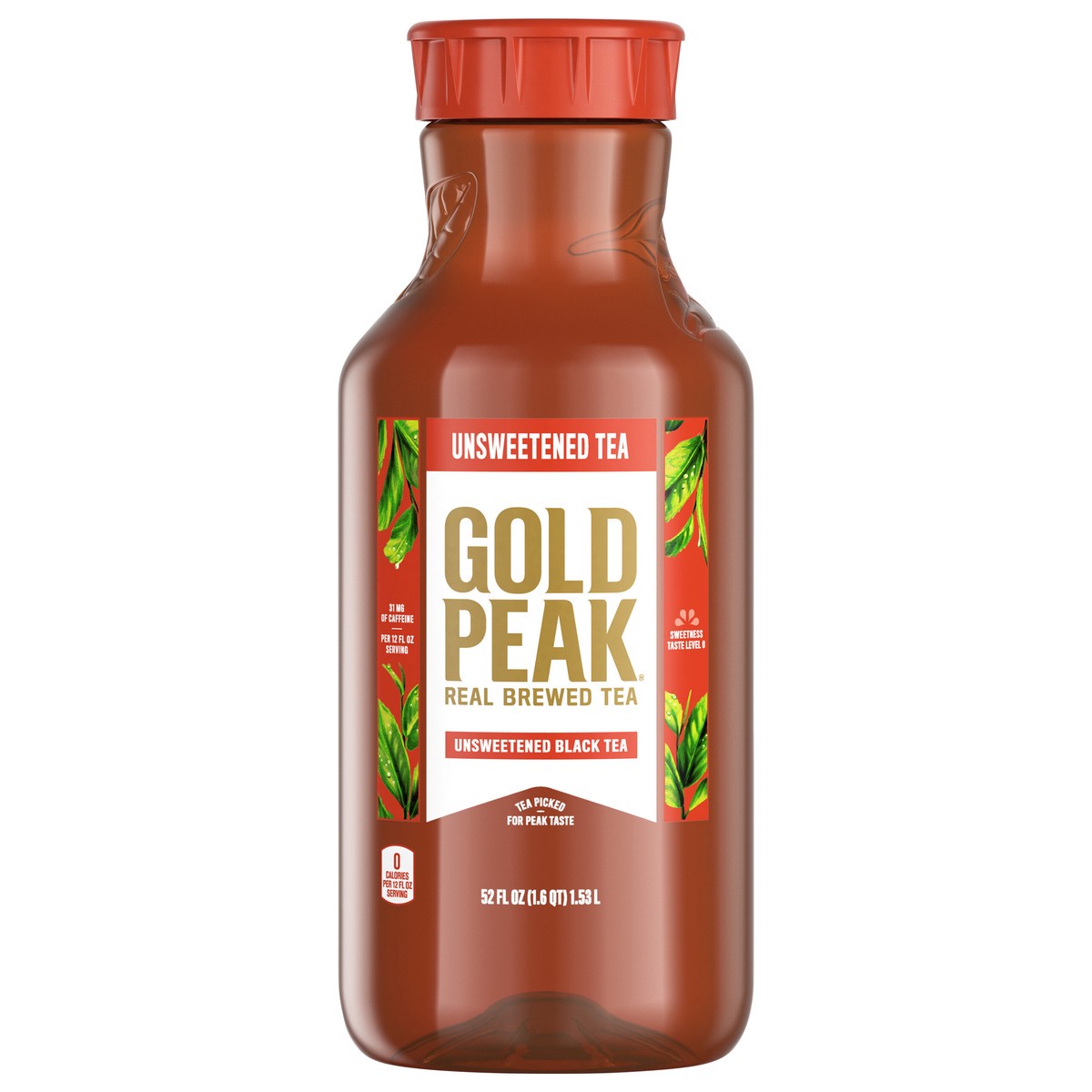 slide 1 of 7, Gold Peak Unsweetened Black Tea Bottle- 52 fl oz, 52 fl oz