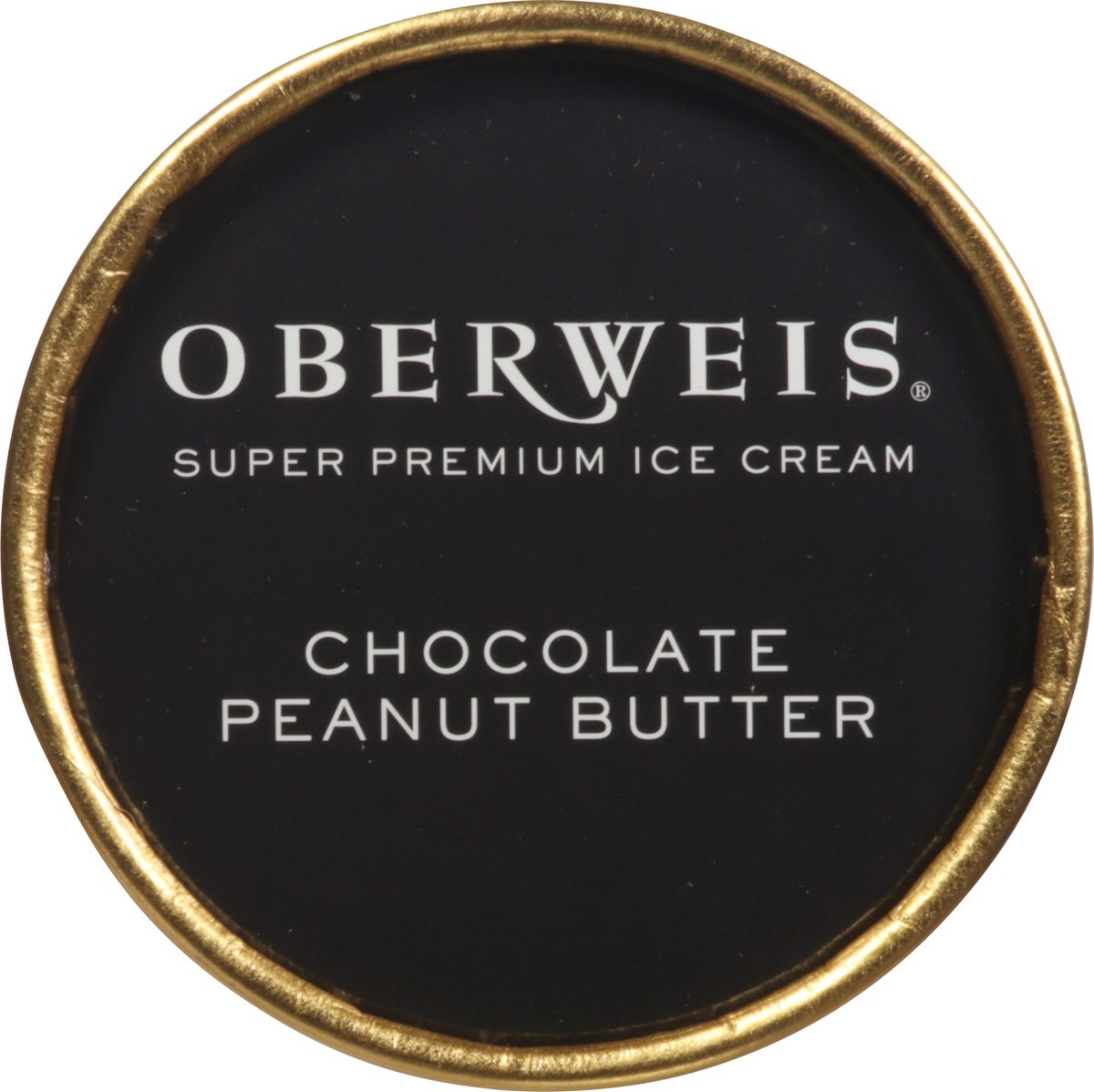 slide 9 of 9, Oberweis Chocolate Peanut Butter Ice Cream, 16 oz