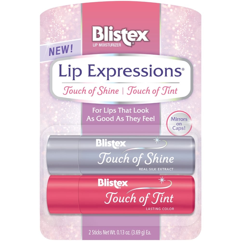 slide 1 of 1, Blistex Lip Expressions Shine & Tint, 2 ct