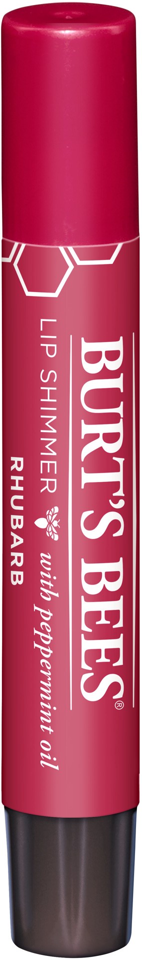 slide 1 of 5, Burt's Bees Lip SHimmer Rhubarb, 0.09 oz