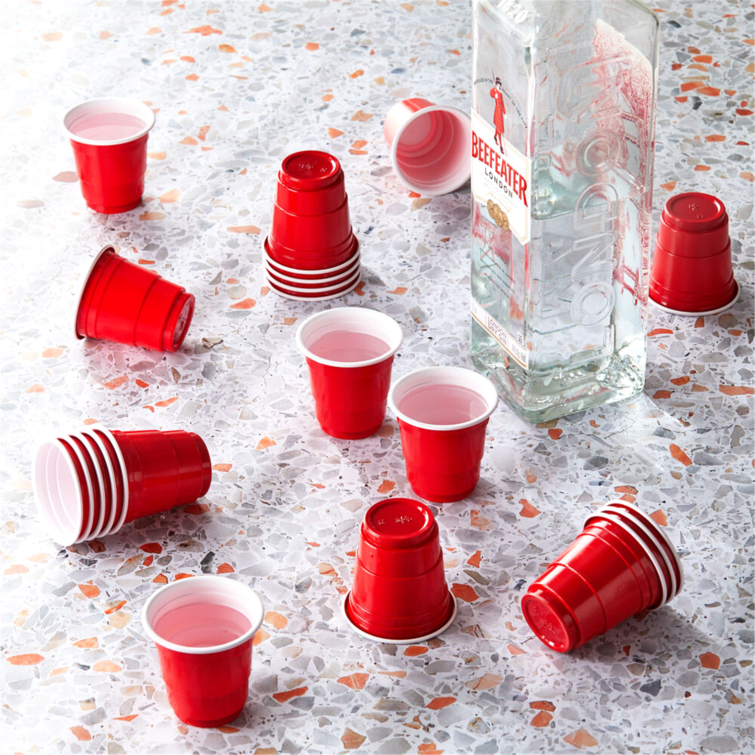slide 2 of 2, Houdini Red Cup Mini Shot Glasses 20 ea, 20 ct