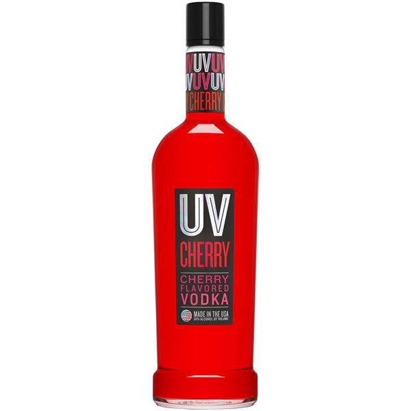 slide 1 of 1, Uv Vodka Uv Red Cherry Vodka, 1 liter
