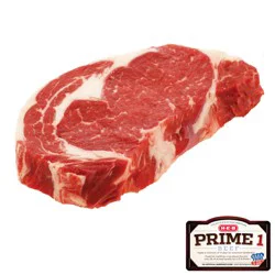 H-E-B Prime 1 Beef Boneless Ribeye Steak, Thick Cut