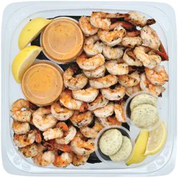 H-E-B Fish Market Grilled Shrimp Party Tray - Blackened Sauce